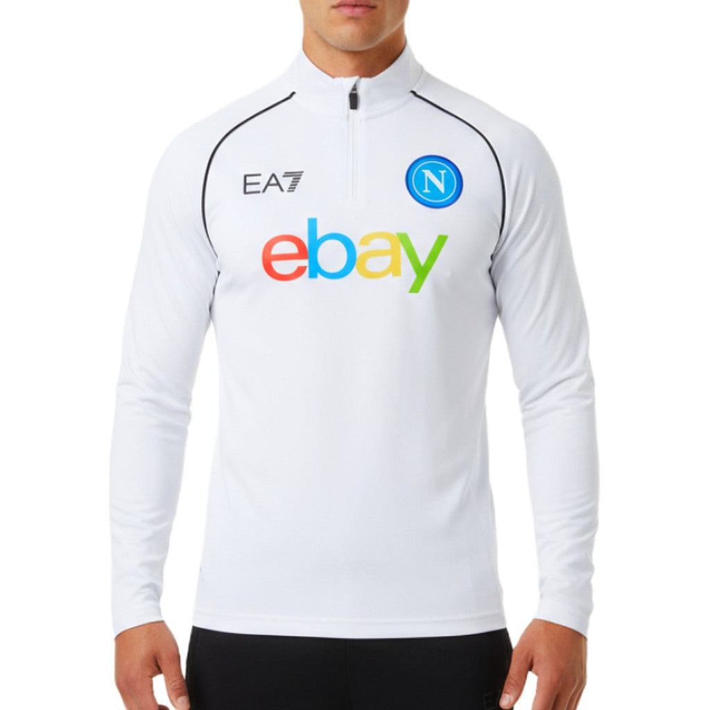 SSC Napoli white training technical sweat top 2023/24 - EA7