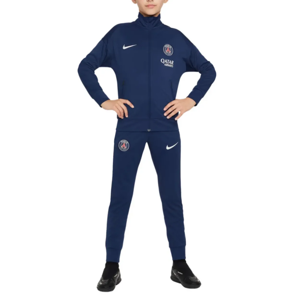 Kids - PSG navy blue Fanwear presentation tracksuit 2025/26 - Nike