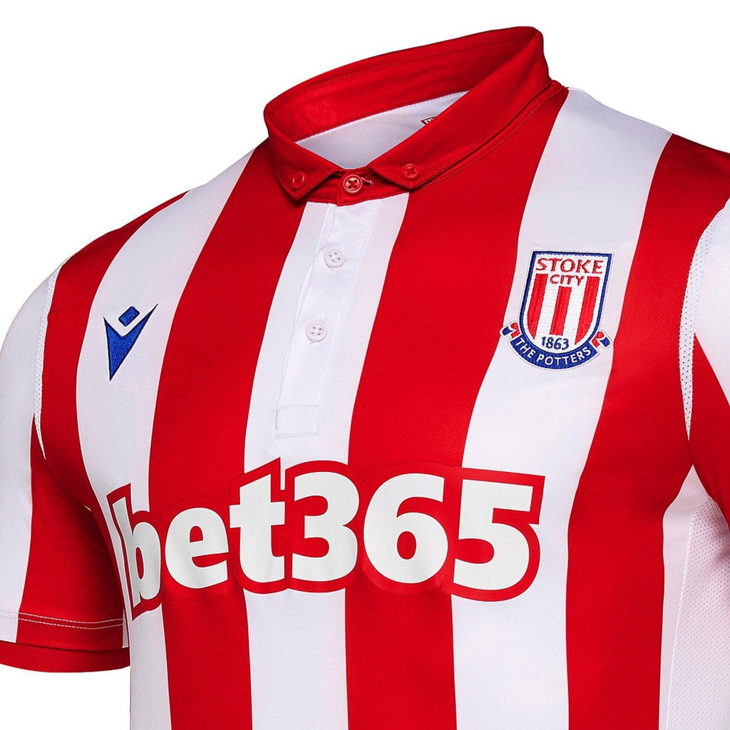 Stoke City FC Home soccer jersey 2019/20 - Macron